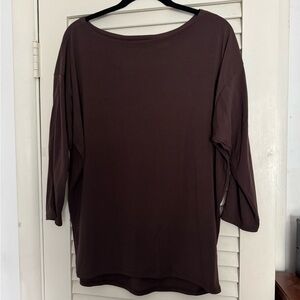 Athleta boat neck top